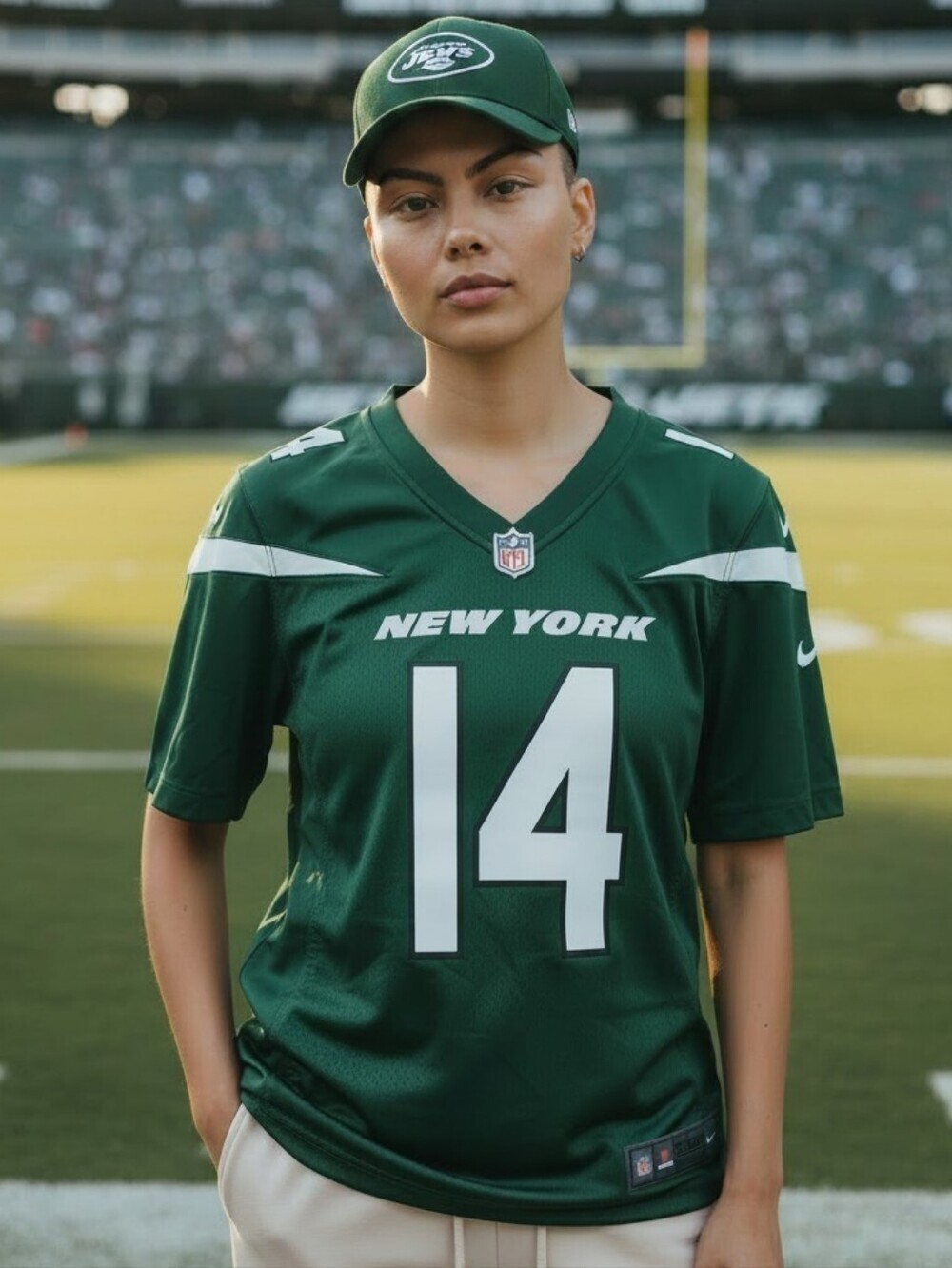Nwot! Nike Official Team NFL Football Jersey, 14 Sam Darnold New York Jets